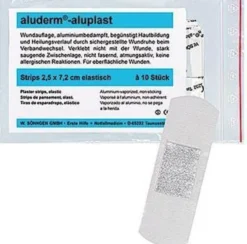 aluderm Pflasterstrip aluplast 1009178 2,5x7,2cm el. 10 St./Pack.