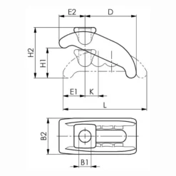 AMF Spannpratze Nr. 6313K Größe 13 für T-Nut 12 + 14 mm - 73932