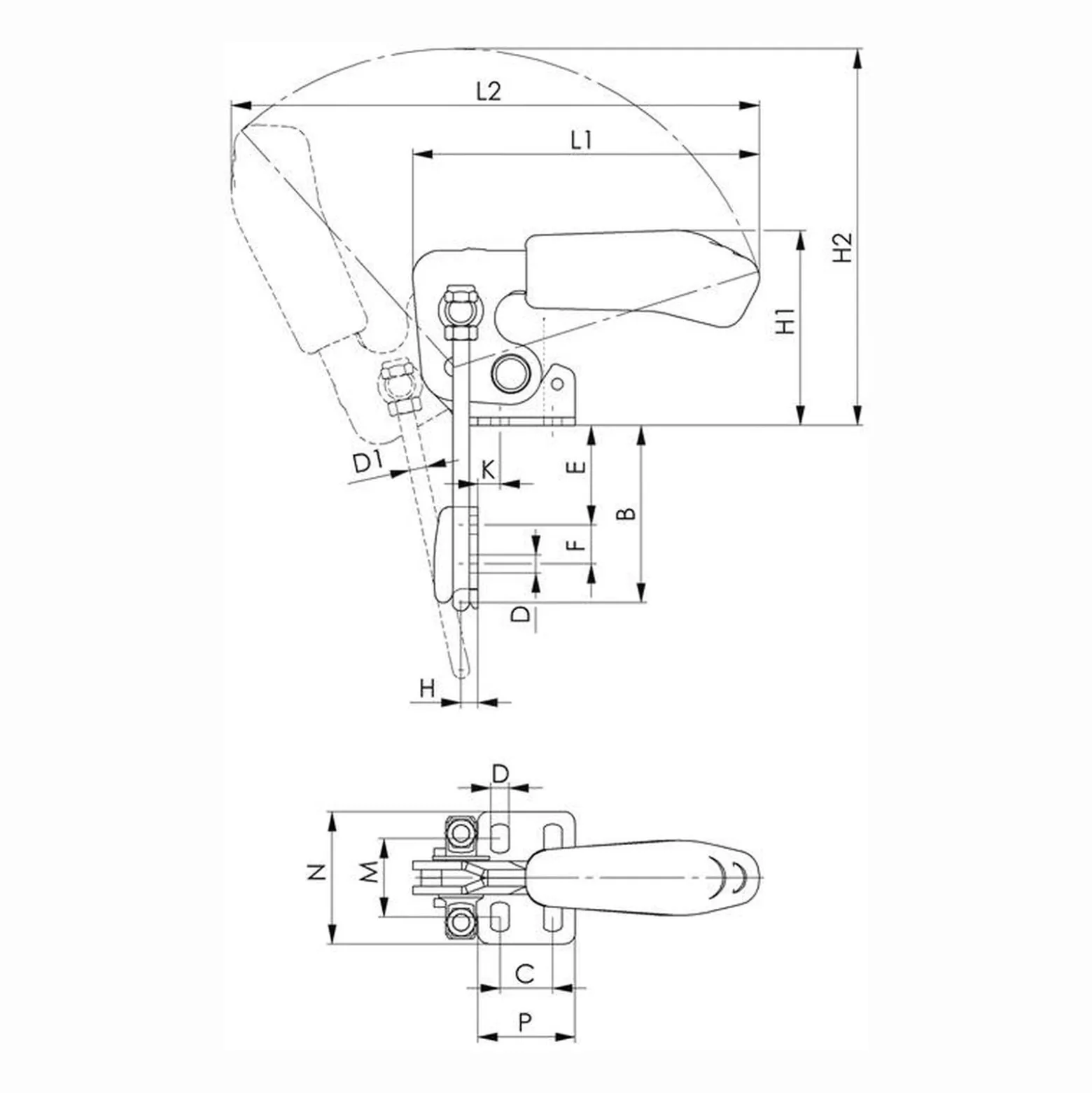 AMF Verschlussspanner Nr. 6848V Größe 2 - 94755