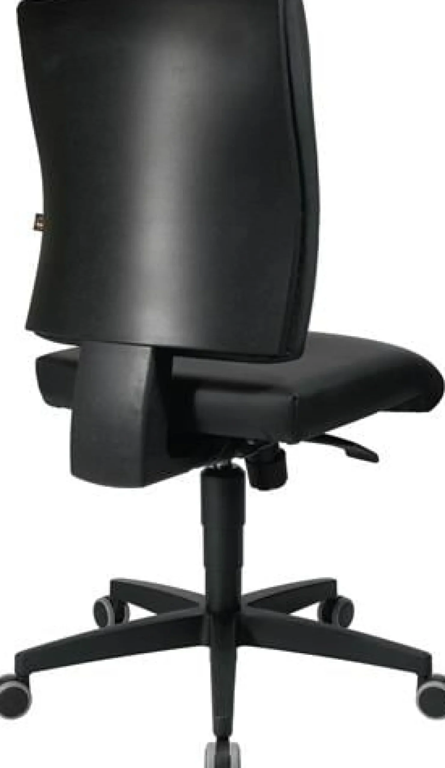 Arbeitsdrehstuhl Lightstar 10 Rl.Kunstlederbezug schwarz 410-530mm