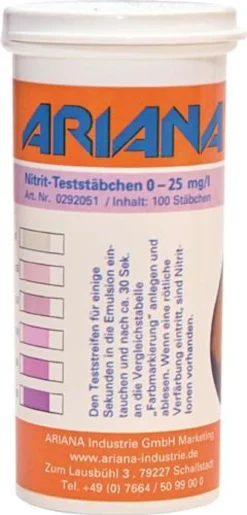 ARIANA Messstäbchen TRGS 611 Nitrit-Gehalt - 292051