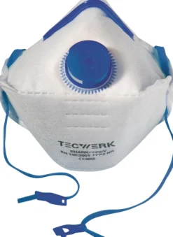 Atemschutzmaske Shark FFP2/V D NR m.Ausatemventil,faltbar 12 St./KT TECWERK