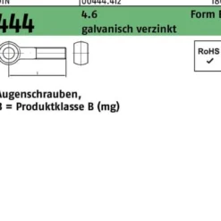 Augenschraube DIN 444 FormB BM 8x 30 4.6 galv.verz. 50 Stück