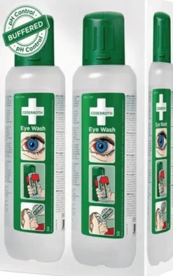Augenspülflasche 2 x 0,5l DIN EN15154-4 CEDERROTH