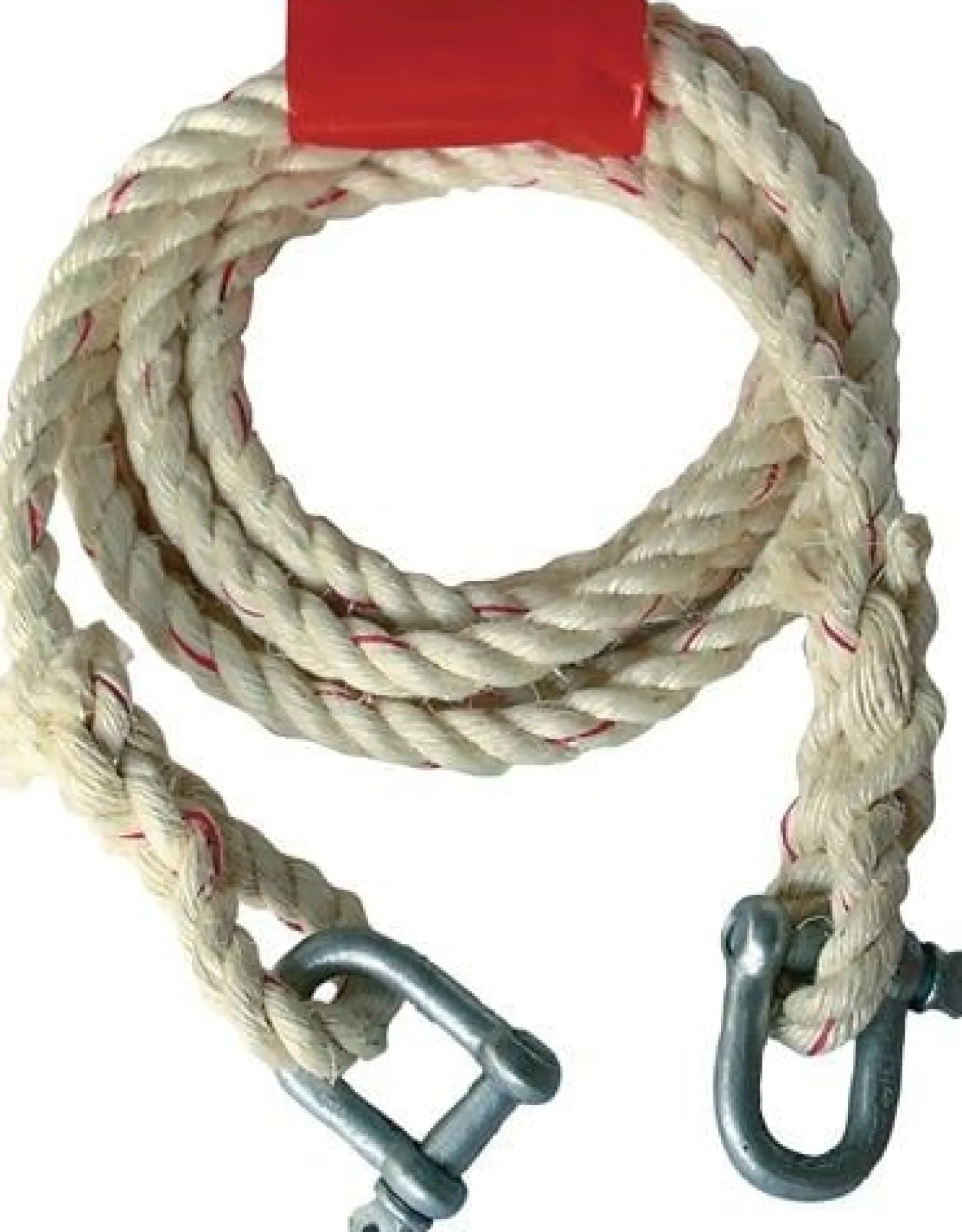 Auto-Abschleppseil 2500kg Sisal Schäkel/Schäkel L.400cm D.16mm - 10283