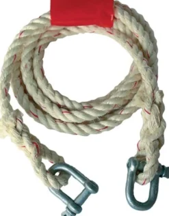 Auto-Abschleppseil 2500kg Sisal Schäkel/Schäkel L.400cm D.16mm - 10283