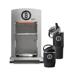 BEEFER One CHEF DE/AT 50 mbar Propan 800°C Oberhitzegrill mit Thermobecher & Thermobehälter im Set - 1110025-Set1