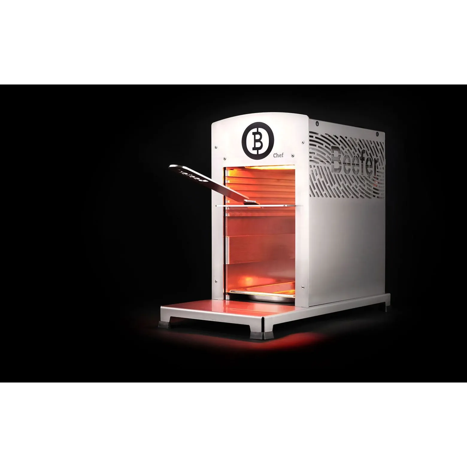 BEEFER One CHEF DE/AT 50 mbar Propan 800°C Oberhitzegrill mit Thermobecher & Thermobehälter im Set - 1110025-Set1
