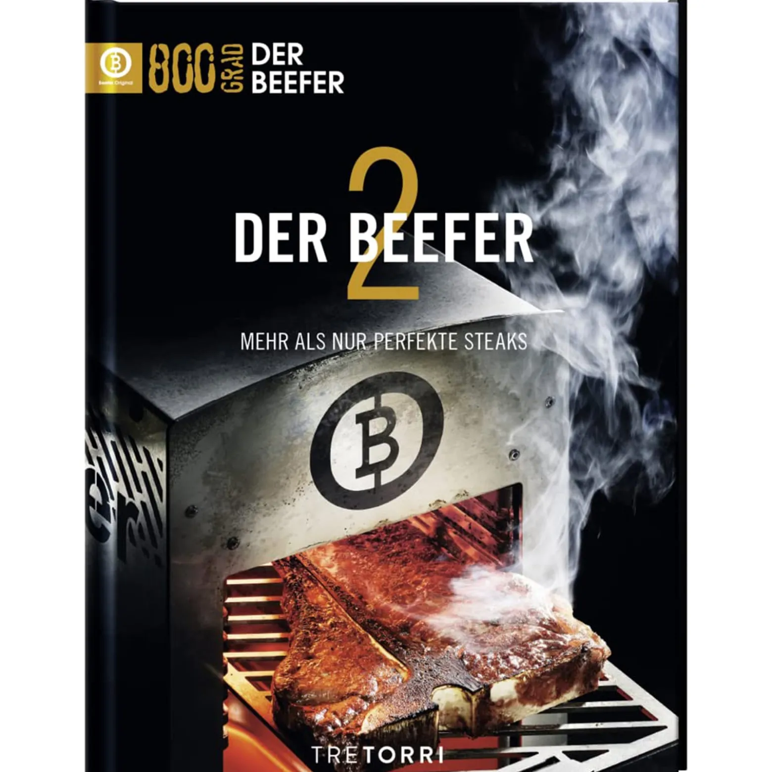 BEEFER XL-Chef DE/AT 20 NGH Erdgas 800°C Oberhitzegrill mit Kochbuch "Der BEEFER 2" im Set - 1210002-Set2