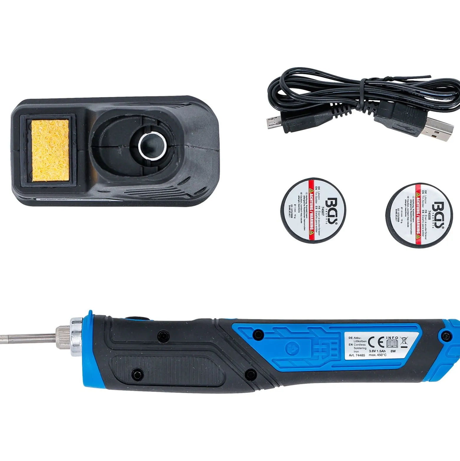 BGS Akku-Lötkolben 8 W mit Ladestation - 74485