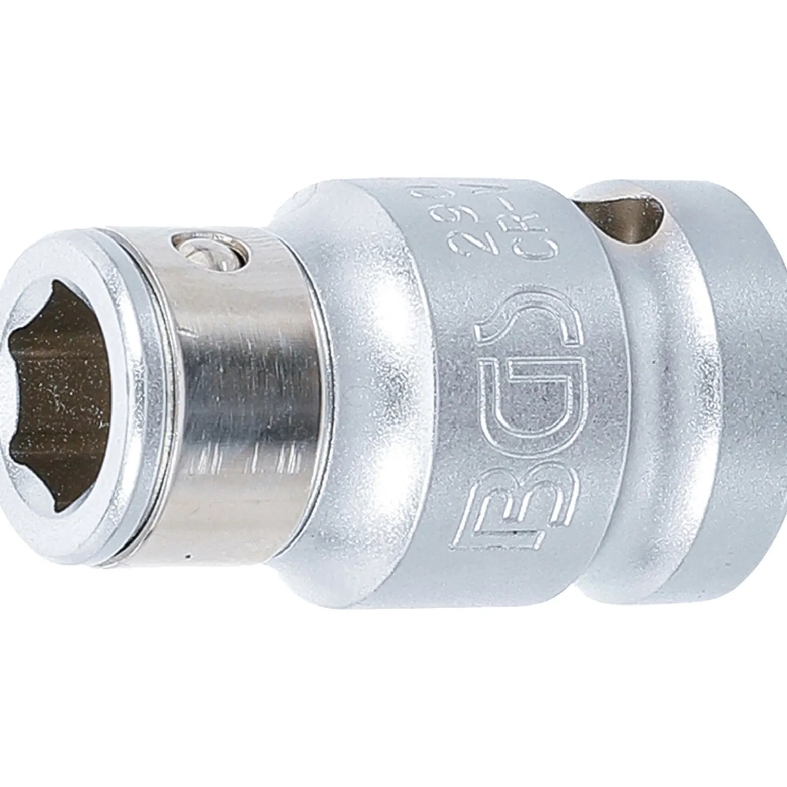 BGS Bit-Adapter mit Haltekugel Innenvierkant 12,5 mm (1/2") Innensechskant 10 mm (3/8") - 290