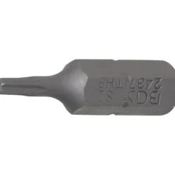 BGS Bit Antrieb Außensechskant 6,3 mm (1/4") T-Profil (für Torx) mit Bohrung T8 - 2437