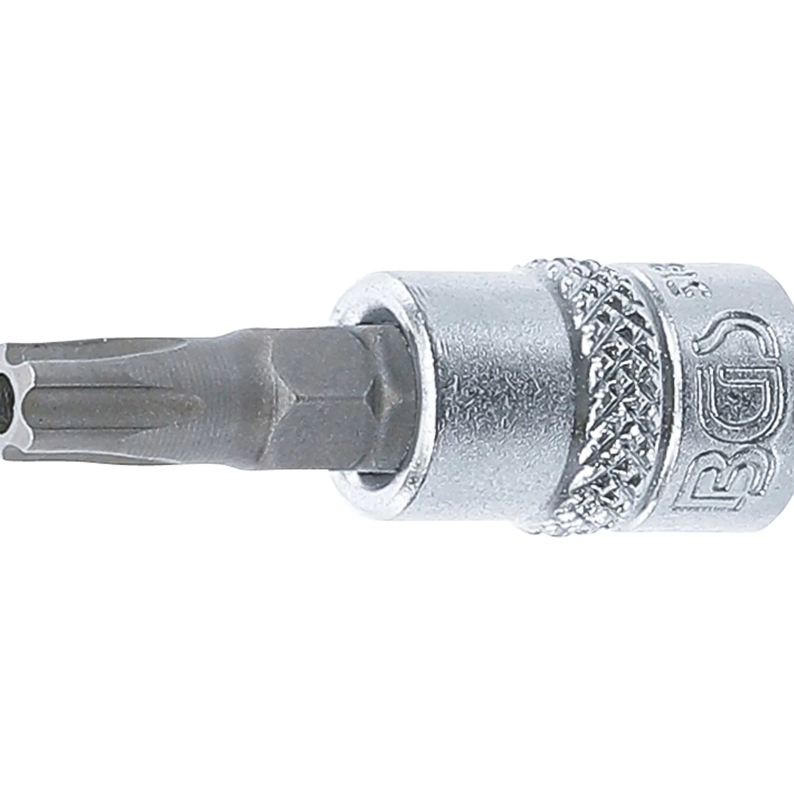 BGS Bit-Einsatz Antrieb Innenvierkant 6,3 mm (1/4") TS-Profil (für Torx Plus) mit Bohrung TS30 - 5184-TS30
