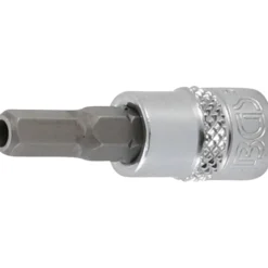 BGS Bit-Einsatz Antrieb Innenvierkant 6,3 mm (1/4") Innensechskant mit Bohrung 5,5 mm - 5156-5-5
