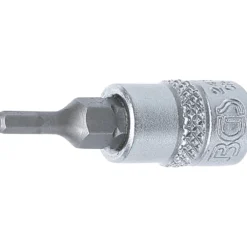 BGS Bit-Einsatz Antrieb Innenvierkant 6,3 mm (1/4") Innensechskant 3 mm - 2497