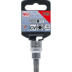 BGS Bit-Einsatz Antrieb Innenvierkant 10 mm (3/8") T-Profil (für Torx) T45 - 2547