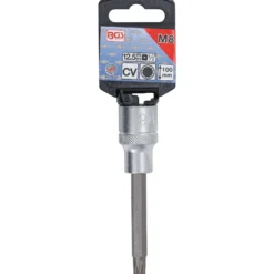 BGS Bit-Einsatz Länge 100 mm Antrieb Innenvierkant 12,5 mm (1/2") Innenvielzahn (für XZN) M8 - 4361