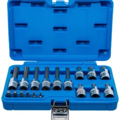 BGS Bit-Einsatz-Satz Antrieb Innenvierkant 6,3 mm (1/4") / 12,5 mm (1/2") Innensechskant 18tlg.- 5171