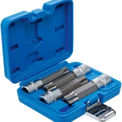 BGS Bit-Einsatz-Satz Antrieb Innenvierkant 12,5 mm (1/2") T-Profil (für Torx) mit Bohrung 4tlg. - 5103