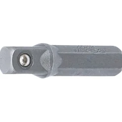 BGS Bit-Knarren-Adapter Außensechskant 6,3 mm (1/4") - Außenvierkant 6,3 mm (1/4") 30 mm - 8202