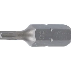 BGS Bit Länge 25 mm Antrieb Außensechskant 6,3 mm (1/4") T-Profil (für Torx) mit Bohrung T10 - 2439