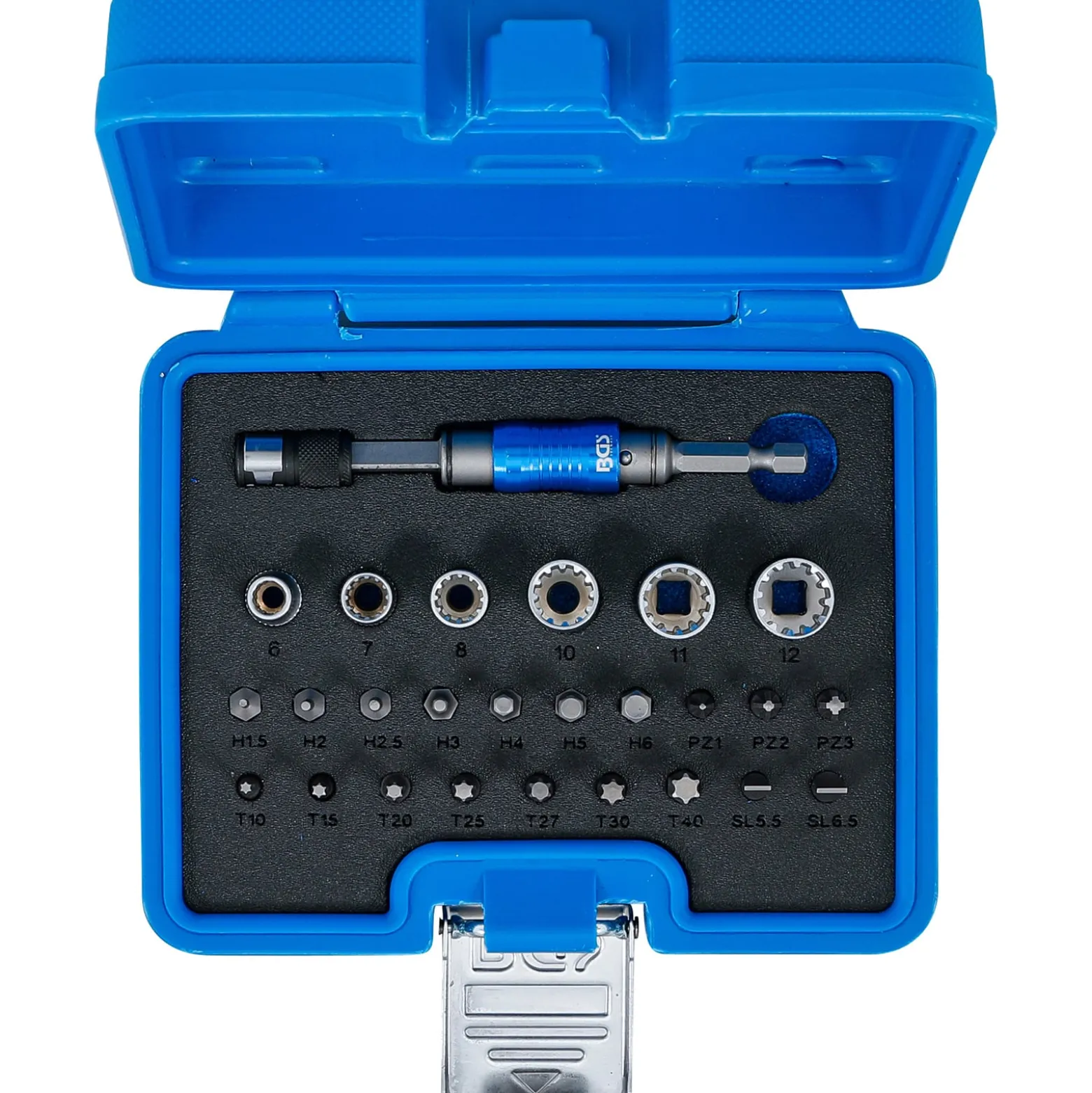 BGS Bit- und Steckschlüssel-Satz | Antrieb Außensechskant 6,3 mm (1/4") | 2-IN-1 | 26-tlg. - 4812