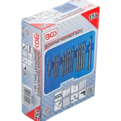 BGS Blindnietbohrer-Satz HSS 2,4 - 6,4 mm 15tlg. - 2097