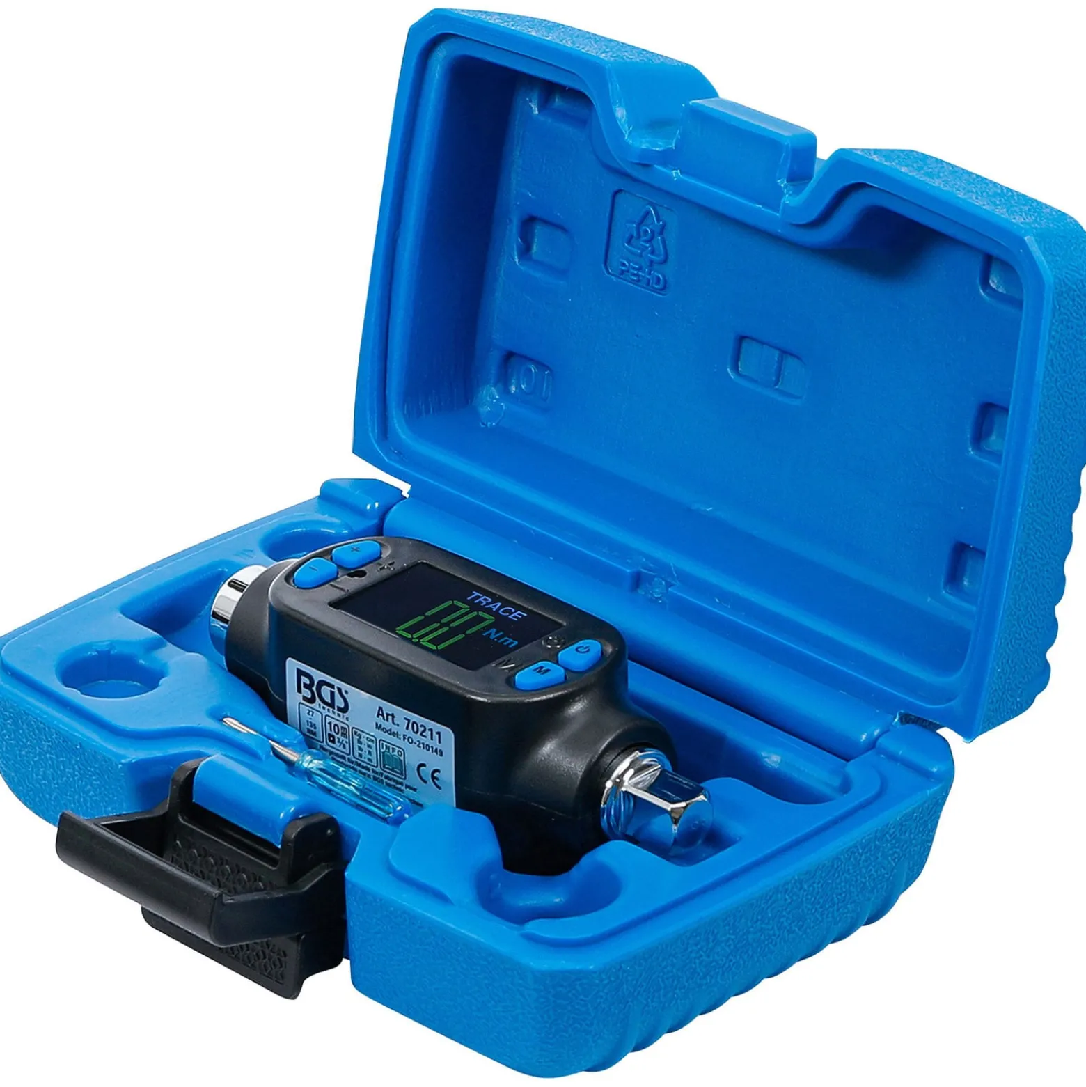 BGS Digitaler Drehmoment-Adapter 10 mm (3/8") 27 - 135 Nm - 70211
