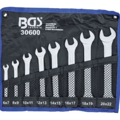 BGS Doppel-Maulschlüssel-Satz SW 6 - 22 mm 8tlg. - 30600