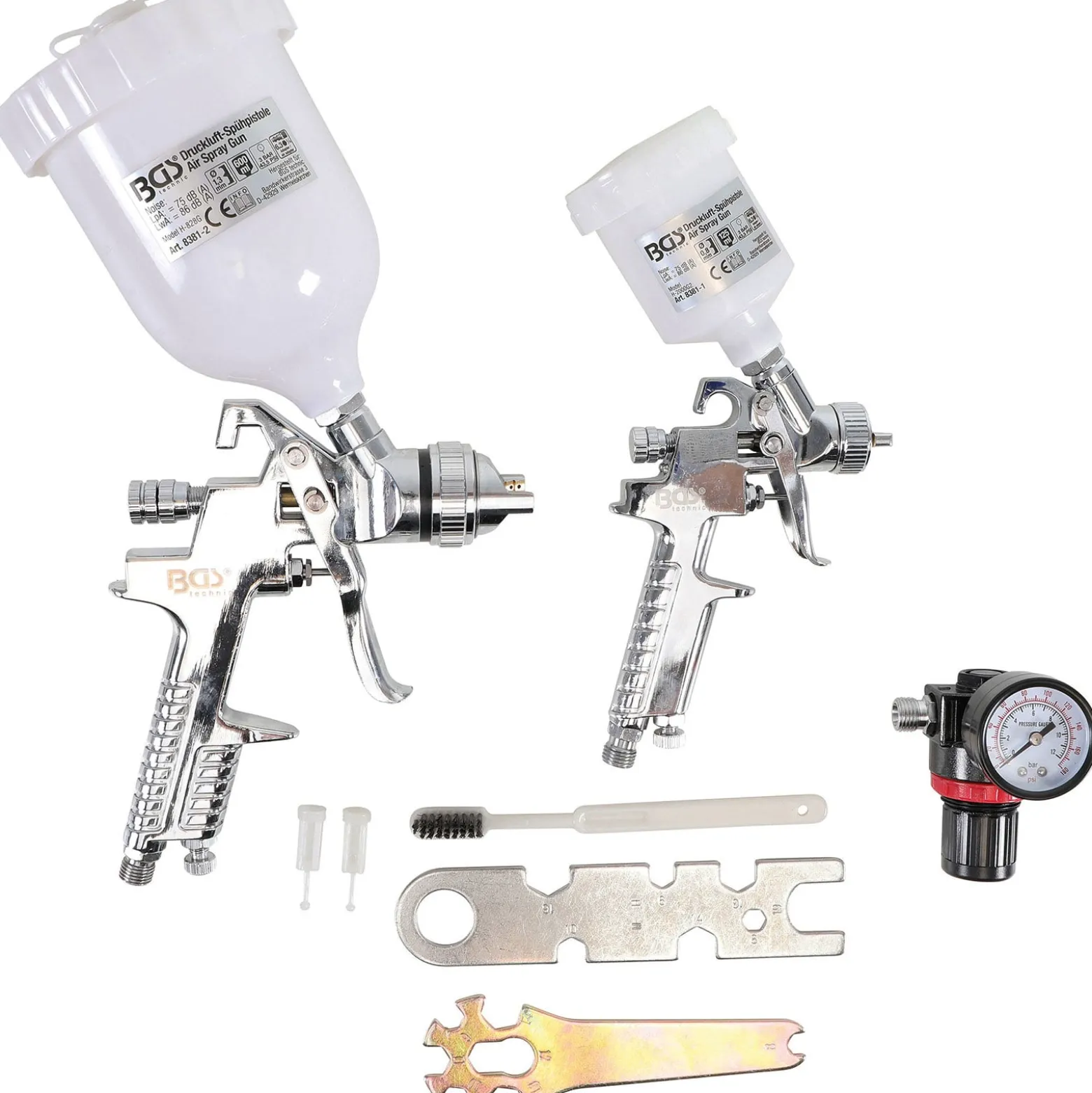 BGS Druckluft-Farbsprühpistolen-Satz - 8381