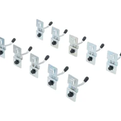 BGS Einzelhaken-Satz 40 mm für Schrankwand-System 10tlg. - 80196