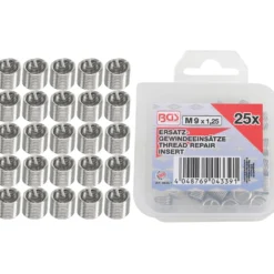 BGS Ersatz-Gewindeeinsätze M9 x 1,25 mm 25tlg. - 9435-1