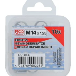 BGS Ersatz-Gewindeeinsätze M14 x 1,25 mm 10tlg. - 1959-6