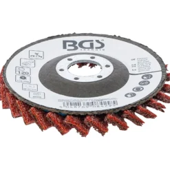 BGS Fächer-Schleif-Scheibe Vlies Ø 115 mm Körnung 120 - 74473