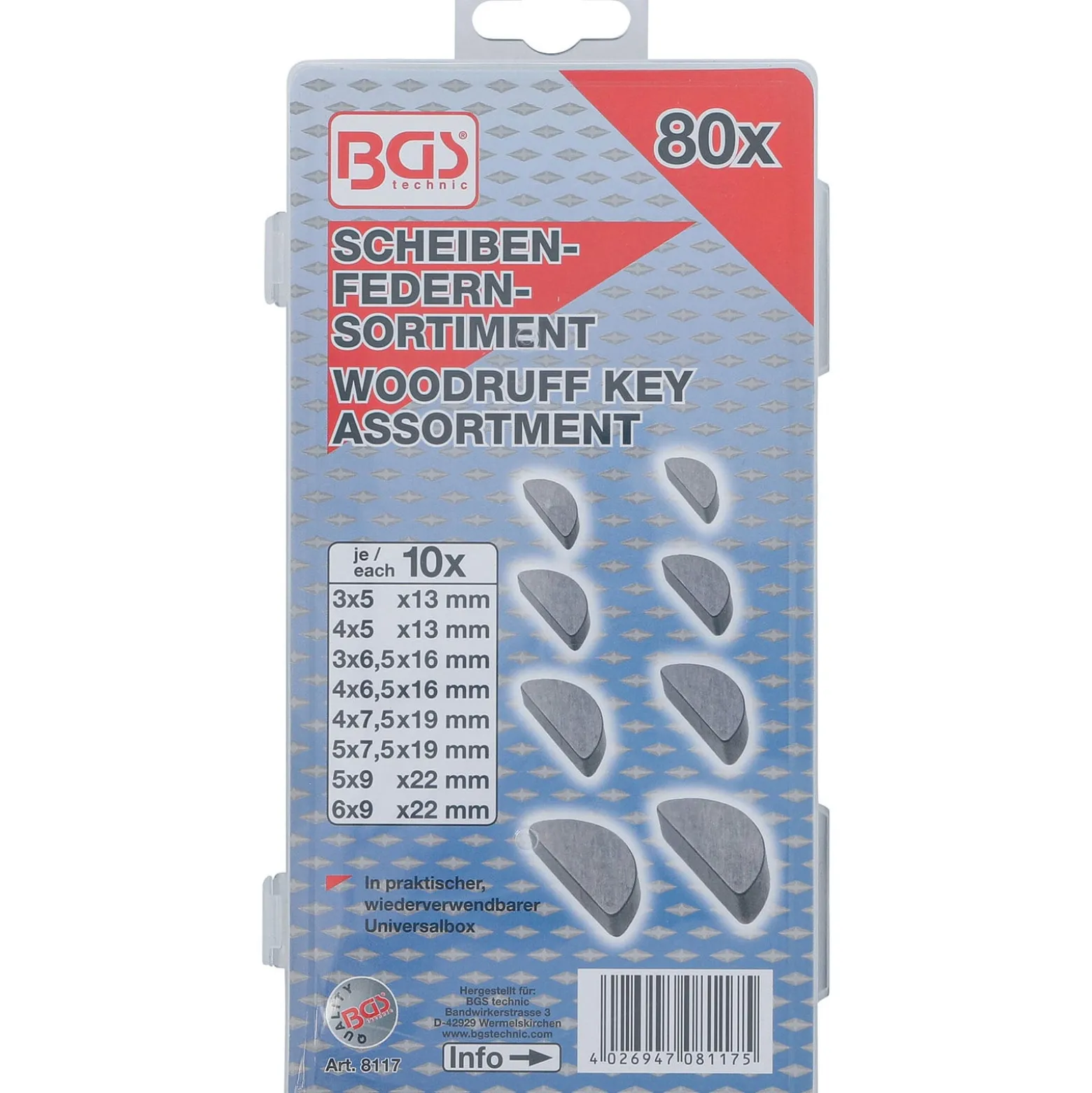 BGS Federkeile-Sortiment 80tlg. - 8117