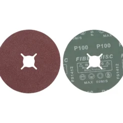 BGS Fiber-Schleifscheiben-Satz Körnung 100 Aluminiumoxid 10tlg. - 42028