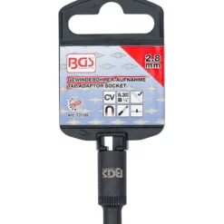 BGS Gewindebohrer-Aufnahme-Steckschlüssel-Einsatz 6,3 mm (1/4