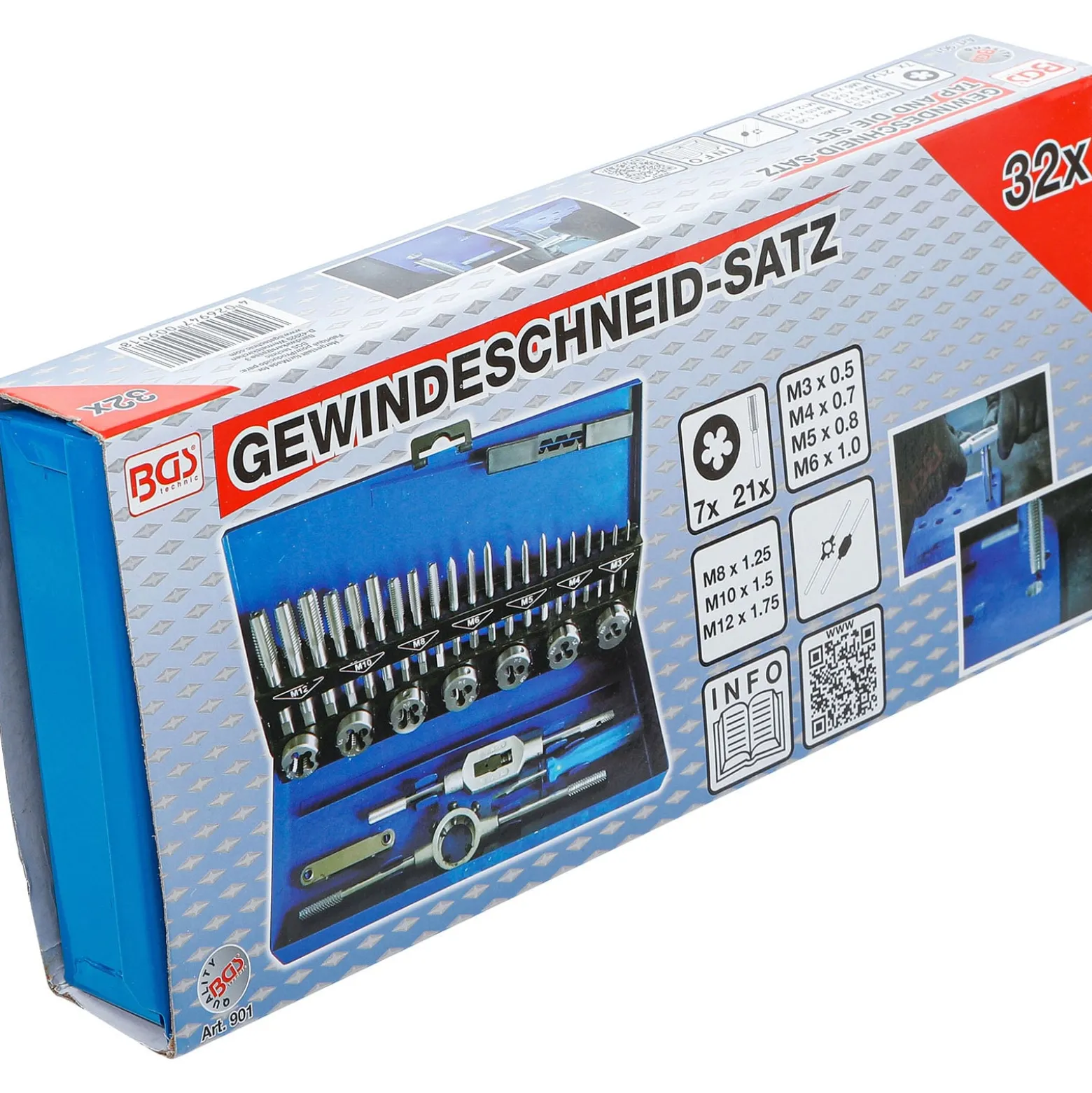 BGS Gewindeschneid-Satz M3 - M12 32tlg. - 901