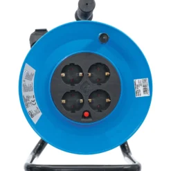BGS Kabeltrommel 25 m 3x1,5 mm² 4 Steckdosen IP 20 3000 W - 3361