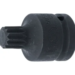 BGS Kraft-Bit-Einsatz Antrieb Innenvierkant 20 mm (3/4") Innenvielzahn (für XZN) M18 - 5054-M18