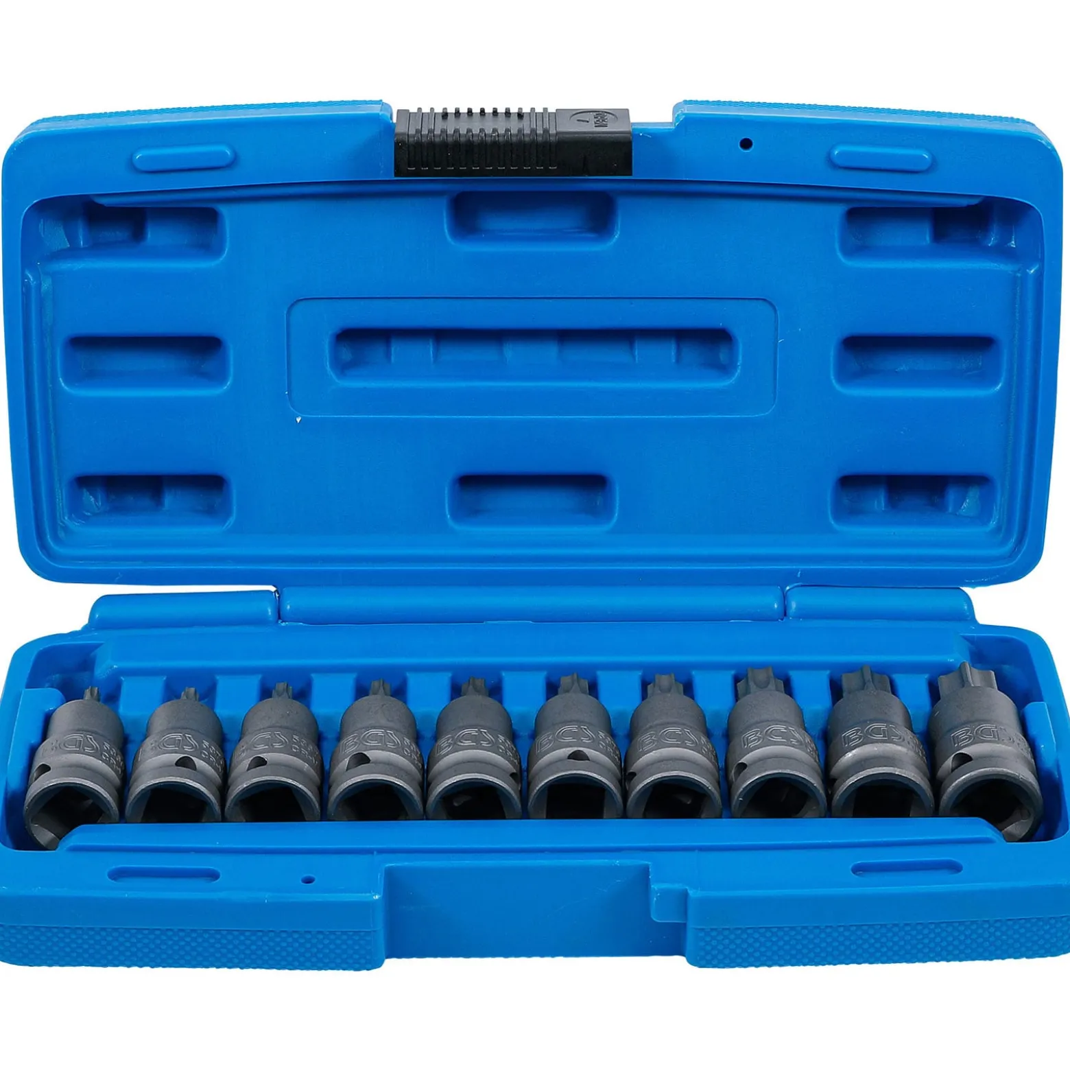 BGS Kraft-Bit-Einsatz-Satz Antrieb Innenvierkant 12,5 mm (1/2") T-Profil (für Torx) T20 - T70 10tlg. - 5097