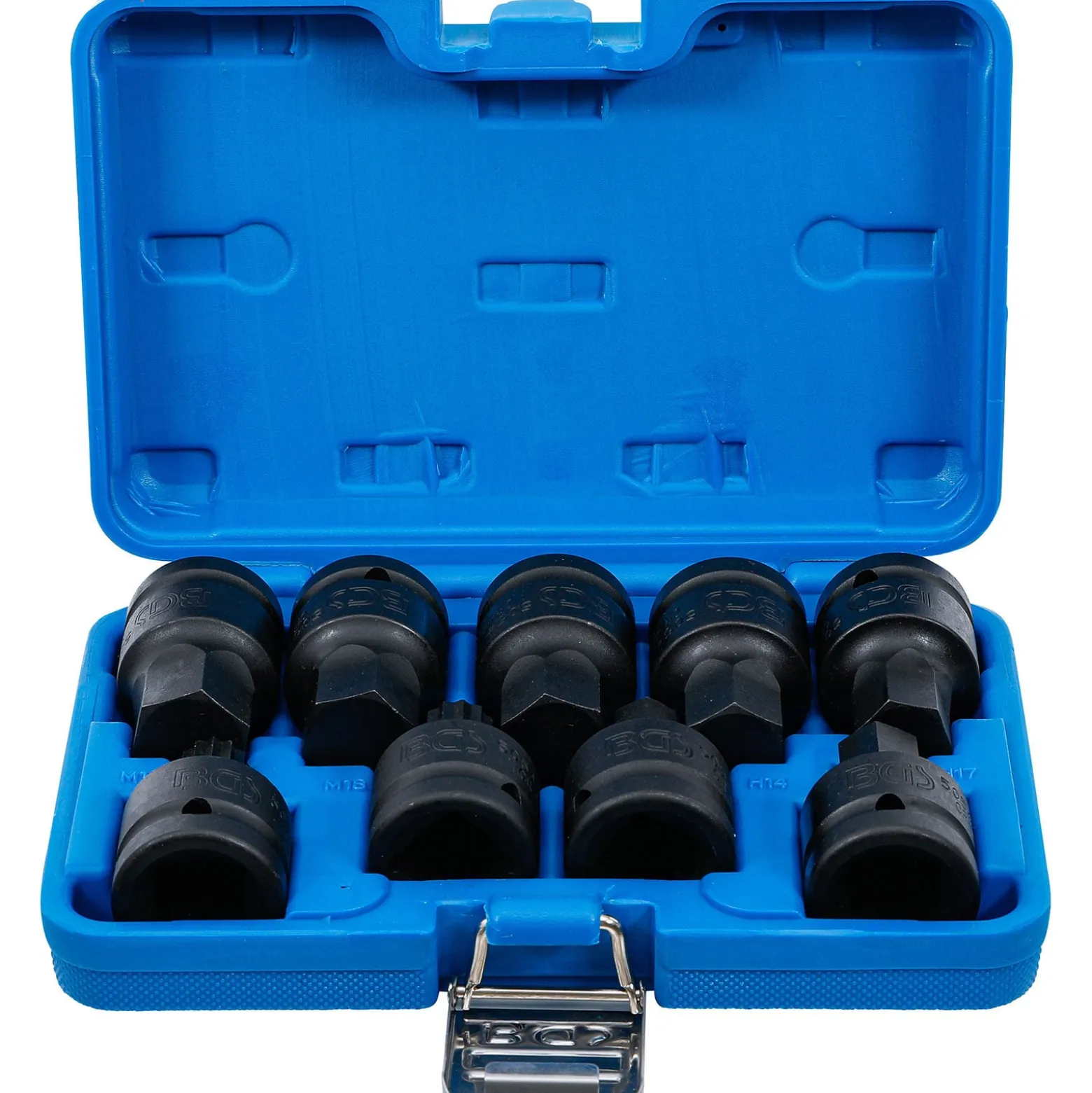 BGS Kraft-Bit-Einsatz-Satz Antrieb Innenvierkant 20 mm (3/4") Innensechskant, Innenvielzahn (für XZN) 9tlg. - 5054