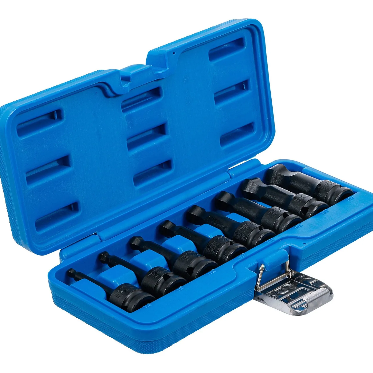 BGS Kraft-Bit-Einsatz-Satz Länge 75 mm Antrieb Innenvierkant 12,5 mm (1/2") Innensechskant mit Kugelkopf 6 - 19 mm 8tlg. - 5488