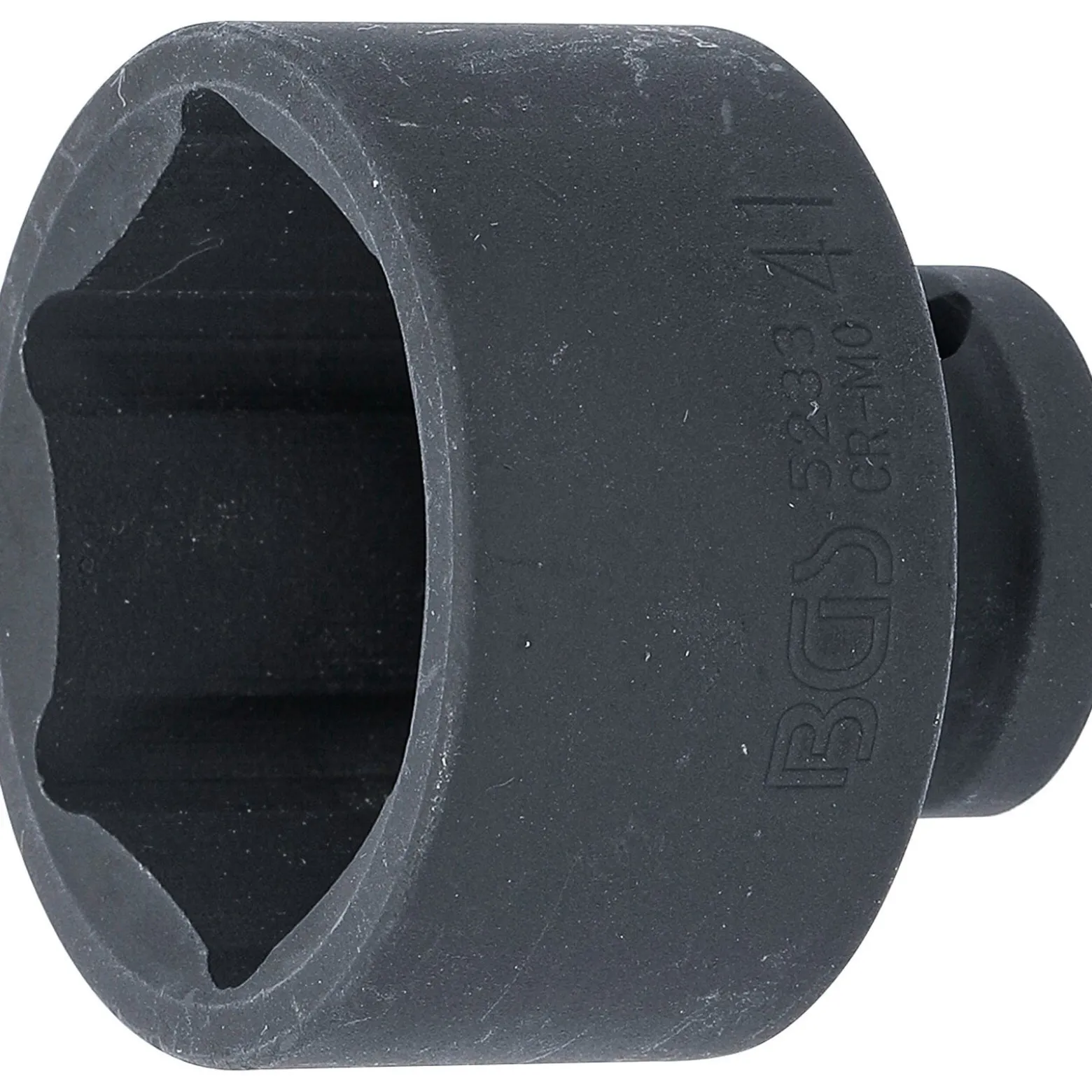 BGS Kraft-Steckschlüssel-Einsatz Sechskant Antrieb Innenvierkant 12,5 mm (1/2") SW 41 mm - 5233