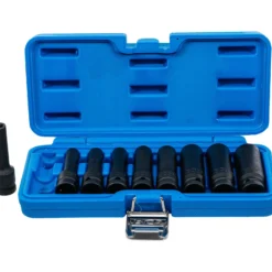 BGS Kraft-Steckschlüssel-Einsatz-Satz E-Profil tief Antrieb Innenvierkant 12,5 mm (1/2