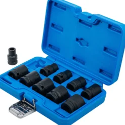 BGS Kraft-Steckschlüssel-Einsatz-Satz Sechskant Antrieb Innenvierkant 12,5 mm (1/2