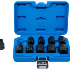 BGS Kraft-Steckschlüssel-Einsatz-Satz Sechskant Antrieb Innenvierkant 12,5 mm (1/2
