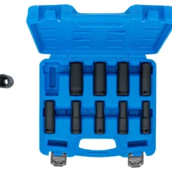 BGS Kraft-Steckschlüssel-Einsatz-Satz Sechskant tief Antrieb Innenvierkant 12,5 mm (1/2