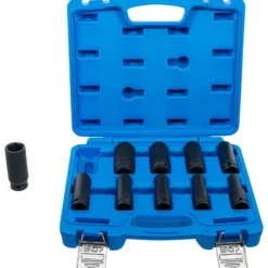 BGS Kraft-Steckschlüssel-Einsatz-Satz Sechskant tief Antrieb Innenvierkant 12,5 mm (1/2