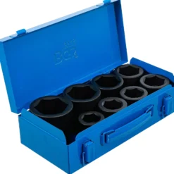 BGS Kraft-Steckschlüssel-Einsatz-Satz Sechskant Antrieb Innenvierkant 25 mm (1